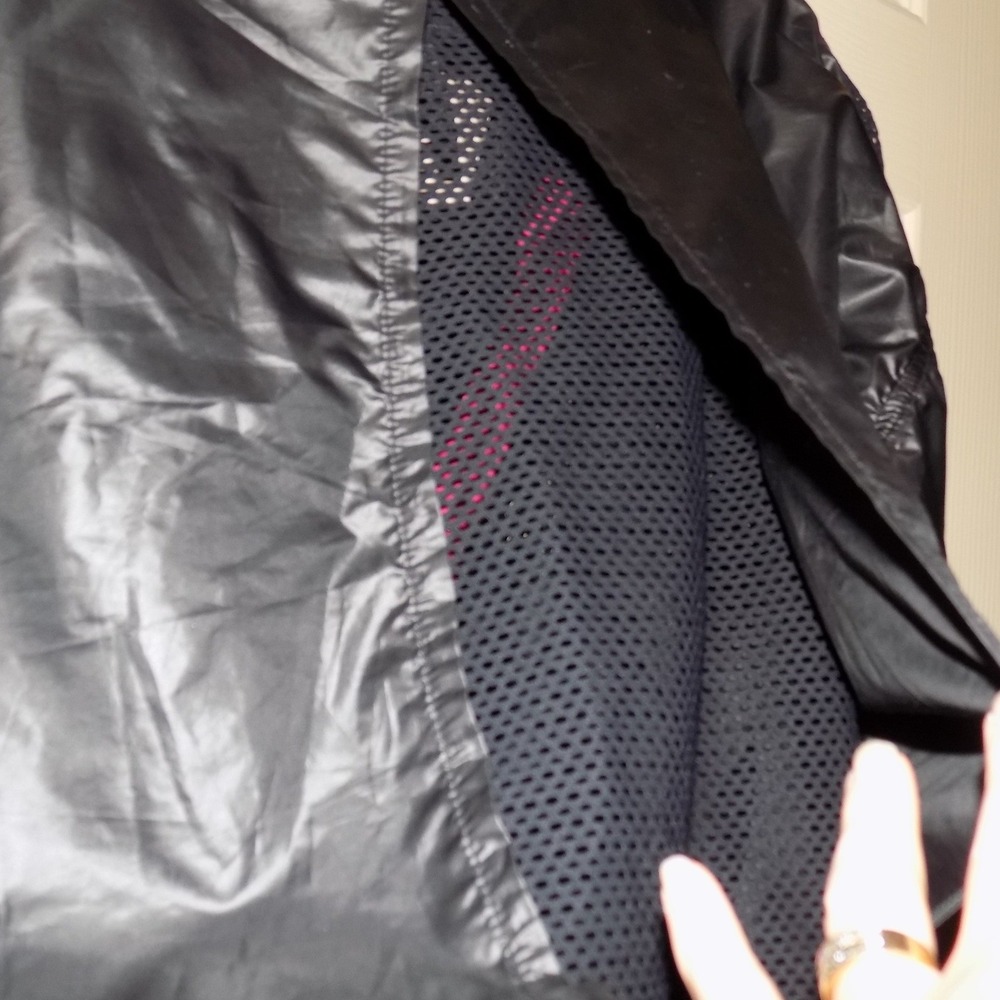 Koral Windbreaker Pullover Womens XS Black Pink Mesh Quarter Zip Jacket - Picture 6 of 7
